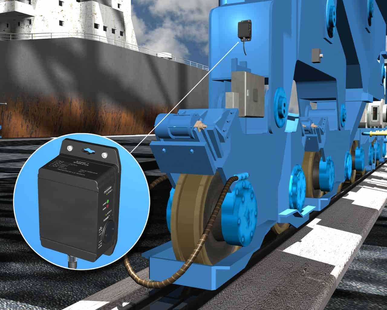 Evitar colisão e acidentes em portos Sensor anti-colisão, acidentes, portos, navios.