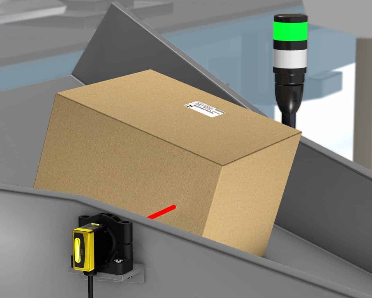 Indicação de Congestionamento na Calha de Saída despacho mercadoria, sensor, indicação de congestionamento, calha de saída.